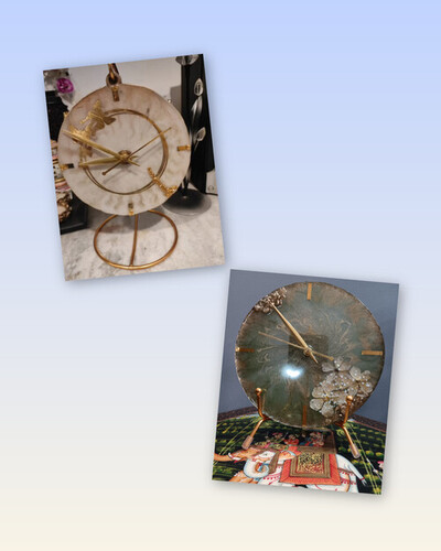 Designer clocks (Original dried flowers)