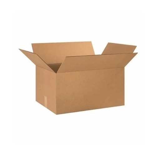 Cardboard Packing Boxes - Corrugated Board, Standard Size, Brown | Moisture Resistant, Biodegradable, Eco Friendly, Tape Closure