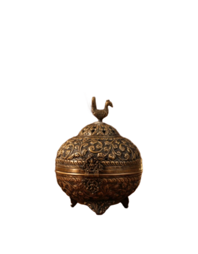 Ritualistic Traditional Dhuna Kalash Premium Brass Loban Burner