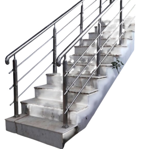 Stainless Steel Railings - Stainless Steel, Round Shape, Designer Pattern, Fine Finished, Durable, Polished, Anti Corrosion, Rust Proof, Powder Coated