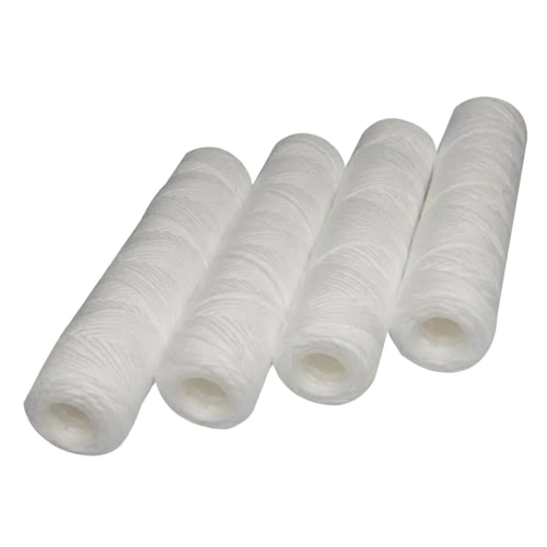 Industrial Micron Cartridge Filter - Microfiber, White, Cylindrical | Durable, Fine Finished, High Efficiency, 1 Year Warranty