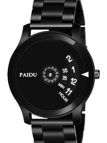 Paidu Black Wrist Watch - Battery Life: Powerd Source