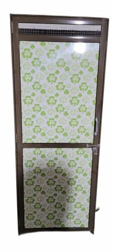 Rectangular Aluminium Hinged Door - Aluminum Alloy, Standard Size, Dark Brown | Manual Swing Entry Door, Right Lock Handle, Fine Finished, Durable