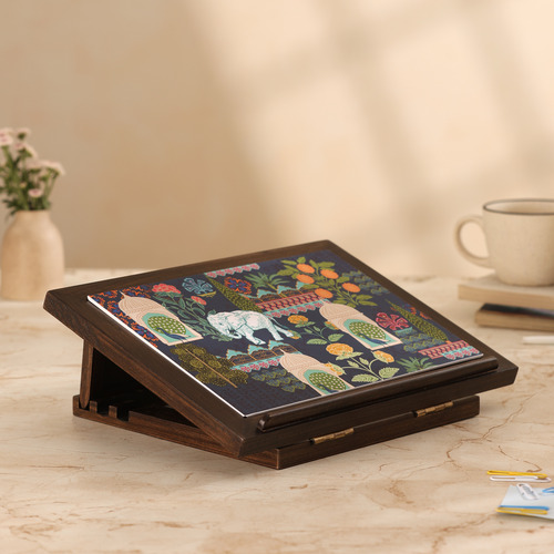 Exotic Forest Wooden Laptop Stand - Finish: Wood