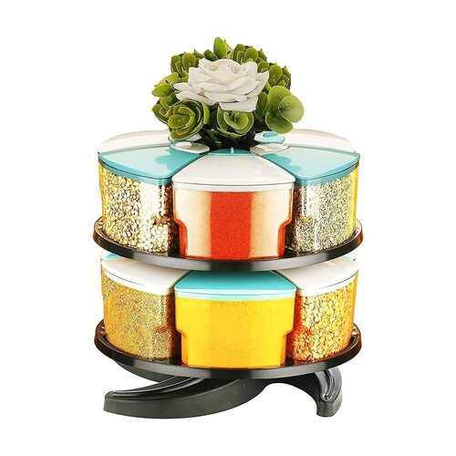 360 Degree 2 Layer Spice Container