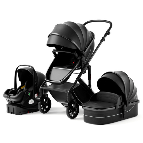 Baby Stroller - Mild Steel, Standard Size, Black | Durable, Stylist, Long Lasting, Good Condition, New