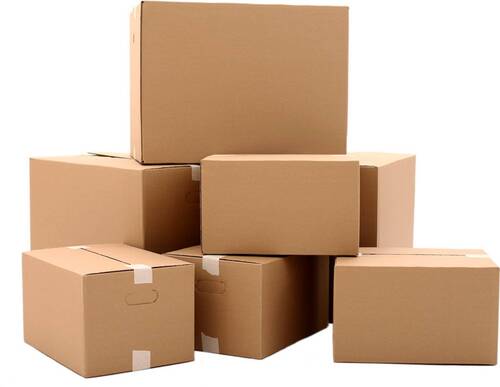 Brown Corrugated Box - Paper Material Standard Size Brown Open Top | Eco Friendly Durable Packaging for Electronics