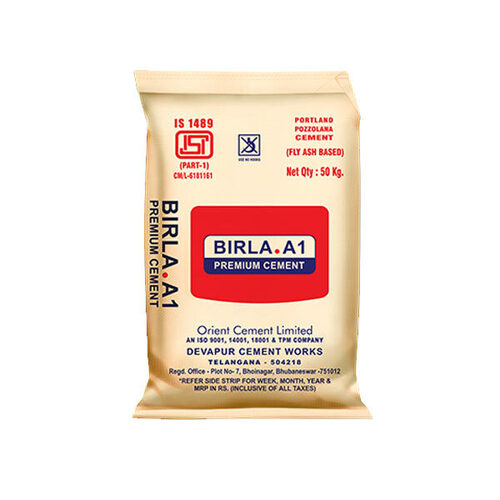 Construction Cement - Grey Powder 50 Kilograms | Acid-Proof, Eco Friendly, New Bag Packaging