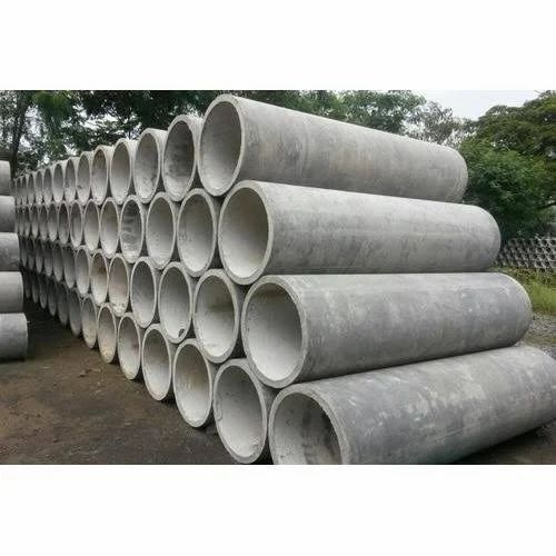 Rcc Pipes - Concrete A Grade, Gray | Corrosion Resistant, Durable, Long Lasting