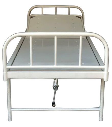 Stainless Steel Hospital Bed - Stainless Steel, Standard Size, White | Comfortable, Durable, Portable