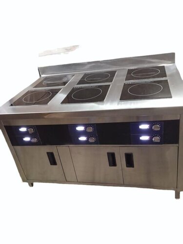 5000 Watt 6 Zone Induction Cooktop With Knob Control