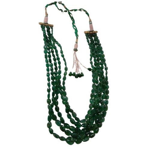 Green Natural Emerald Strings Tumble Bead 