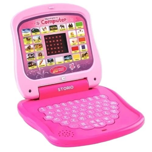 Plastic Multiple Functional Computer Toy - Plastic, Standard Size, Pink | Eco Friendly, Manual Operation, Durable, Stylish