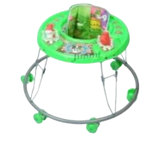 Green Baby Walker - Plastic, Standard Size, Green | Durable, Rust Proof