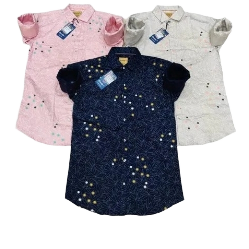 Mens Cotton Printed Casual Shirts