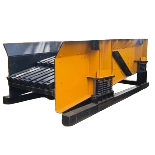 Primary Grizzly Vibro Feeder - 12 ft. x 4 ft., Yellow, 10hp 3 Phase | Durable Strong Equipment for Mines