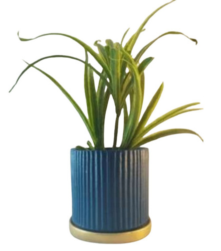 Round Terracotta Hand Painted Pot With Tray - Capacity: 2 Kg
