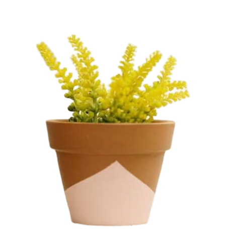 Terracotta Decorative Pot - Design Type: Round