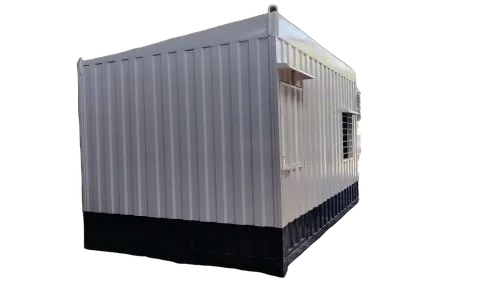 16x10 Feet Prefab Mild Steel Portable Cabin - Mild Steel 16x10 Feet White and Yellow Corrosion Resistant | Guard House Hotel Office Warehouse Use