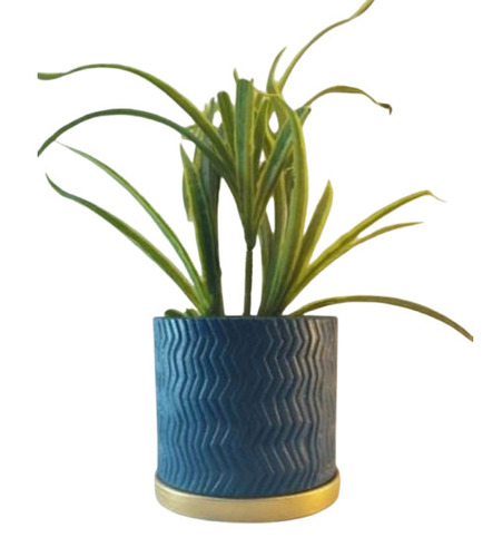 Terracotta Painted Pot With Tray - Capacity: 2 Kg