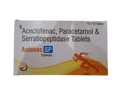 Aceclofenac Paracetamol Serratiopeptidase Tablet - Age Group: Adult
