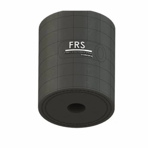 Fabricated Rubber Spring - Rubber, As Per Catalog, Black, 15-25% Compression | Vibrating Screen Application, 13-20 Hz Frequency