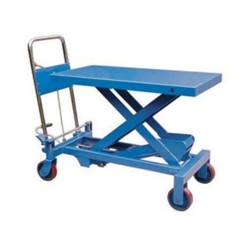 Hydraulic Trolley - 900-1500mm Blue, 500-2000kg Capacity | Durable Frame, Hydraulic Lift, Smooth Operation
