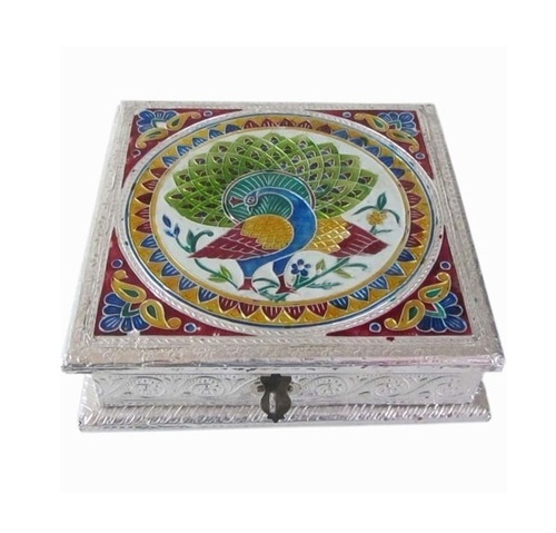 Mdf Meenakari Dry Fruit Box