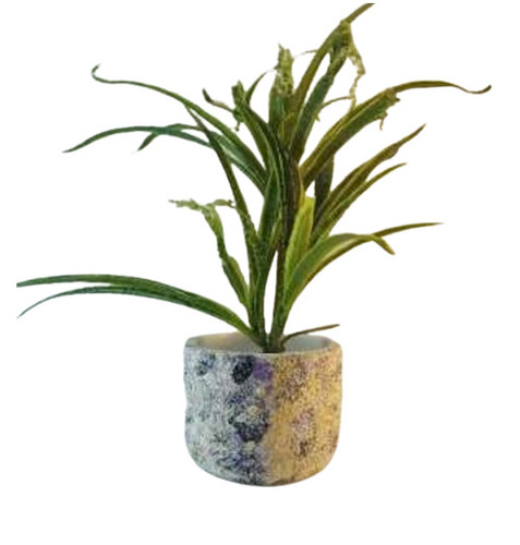 Multicolor Hand Painted Terracotta Pot - Capacity: 2 Kg