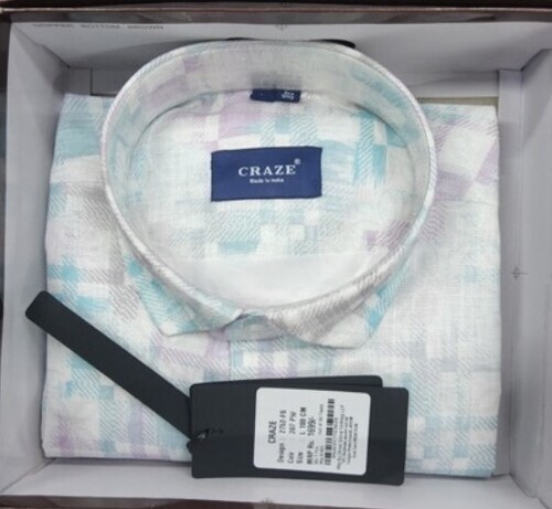 Pure Linen Shirt - Linen Full Sleeves Various Colors | Breathable Neat Stitching Trendy Print Designs