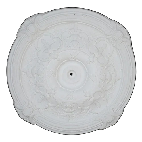 Decorative Center Panel - MDF/PVC/Gypsum Round White Lightweight Stylish Artistic Accent