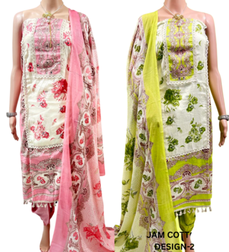 Unstitched Cotton Suits - Color: Multicolor