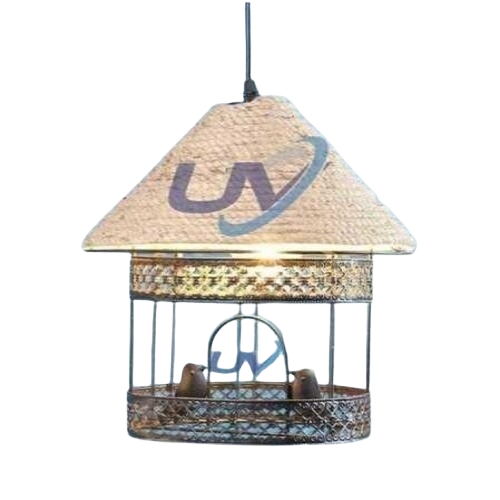 Bird Nest - Metal Wooden Standard Multicolor | Durable Fine Finished Designer Pattern