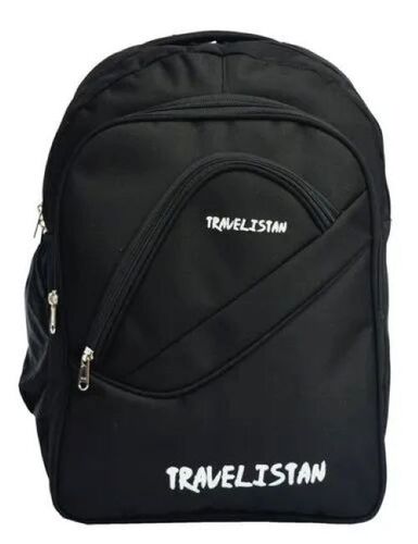 Polyester Corporate Laptop Backpacks - Color: Black