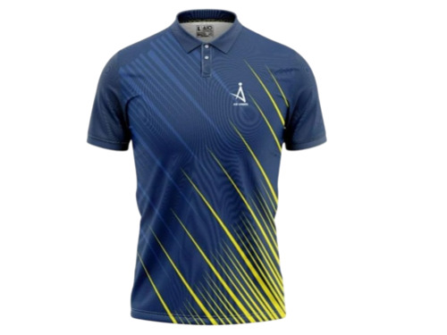 Printed Cricket Sport T Shirt - Polyester Polo Fabric, Customized Size, Multiple Colors | Lightweight, Breathable, Regular Fit
