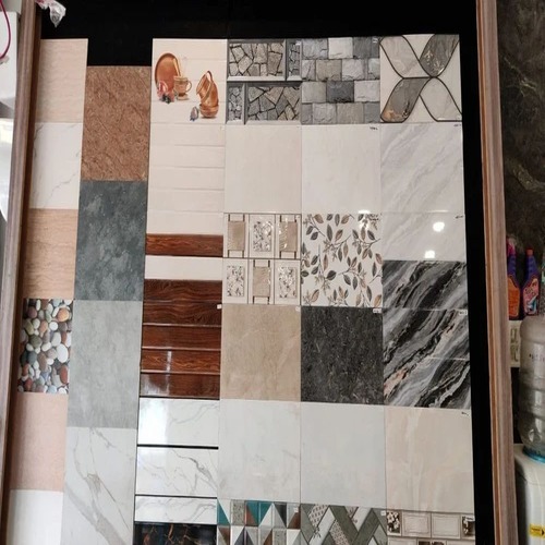 5mm Kitchen Wall Tiles - Ceramic 10mm Thickness Multi Color | Grade A Polished Finish Floor Tiles