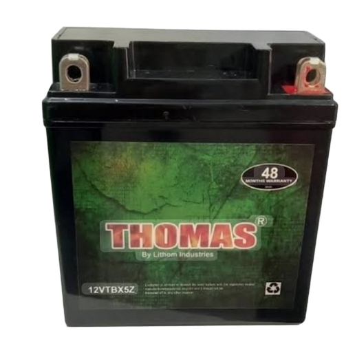 Bike Battery - Plastic Case, Standard Size, 12V Dry Charged | Heavy Duty, 1 Year Warranty