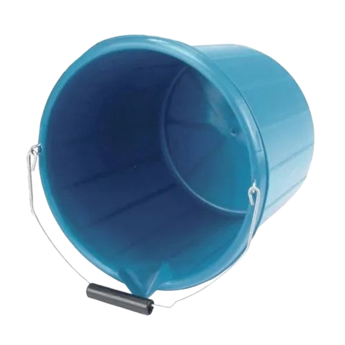 Blue Round Plastic Bucket