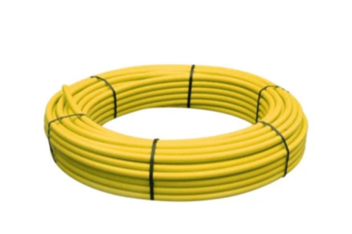 Mdpe Yellow Pipe - Flexible 20mm Galvanized, Round Female End, Fine Finished | Durable, Industrial Use
