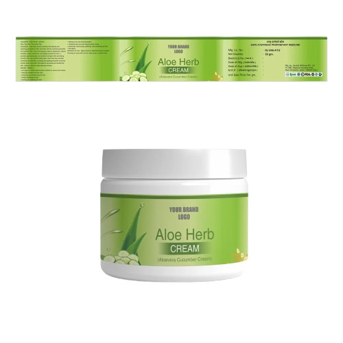 Aloe Vera Cucumber Cream - 50 gm Liquid Form | Smooth Texture Minerals For Body & Face