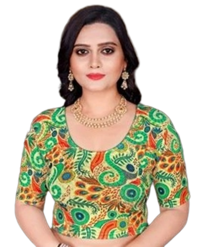 Designer Blouses - Color: Green