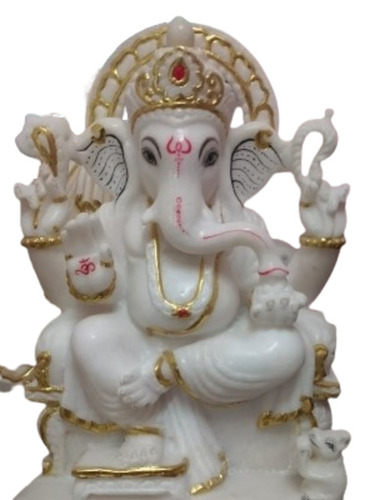 Marble Ganesh Ji Statue - Design Type: Unique