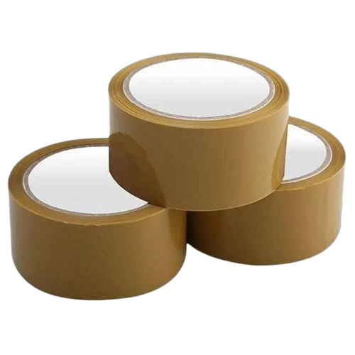 Brown BOPP Self Adhesive Tape - BOPP, Brown | Moisture Resistant, Smooth Unwinding, Firm Grip, Lightweight Roll