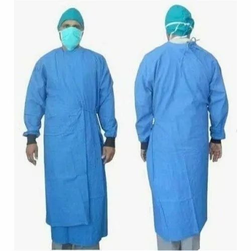 Surgical Overlapping Gown - Color: Bl