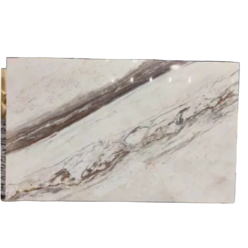 White Marble Slab - 10-30mm Thickness, Pink | Scratch Resistant, Heat Resistant, Stain Resistant, Weather Resistant, Heavy Duty