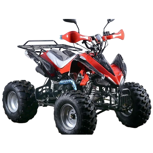 125 Cc Petrol Engine ATV - Red & Black, 125cc 4-Stroke, 10 Inch Wheels | Off-Road, Automatic Transmission, Disc Brakes