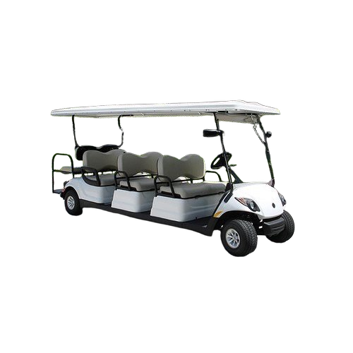Driving Range 50 Km Color Coated Four Wheel Type Battery Operated Eight Seater Golf Cart - Transmission Type: Automatic