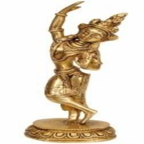 God Statue - Brass 3x2.5x8.5 Inch, Golden | Eco-Friendly, Polished Finish