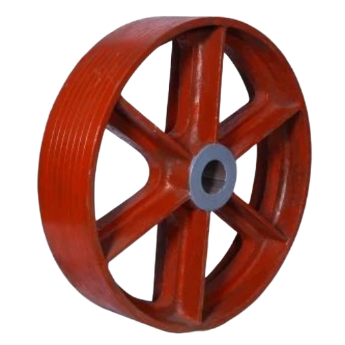 Jaw Crusher Flywheels - Cast Iron, 12 to 58 Inches, Red Metal