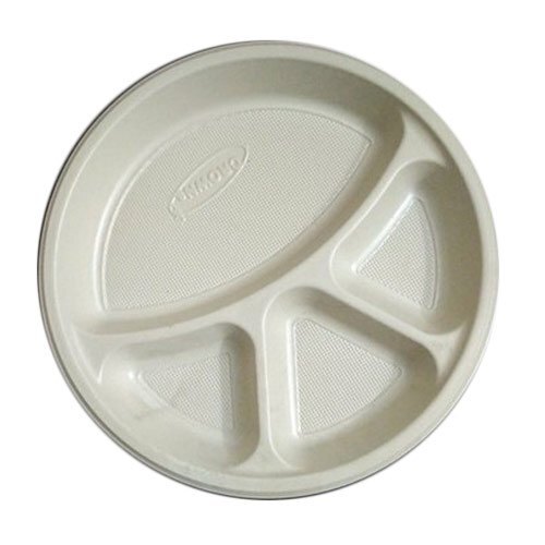 White Disposable Plastic Plates - Plastic White All Sizes | Lightweight Durable Food Grade Disposable Heat Resistant Stackable
